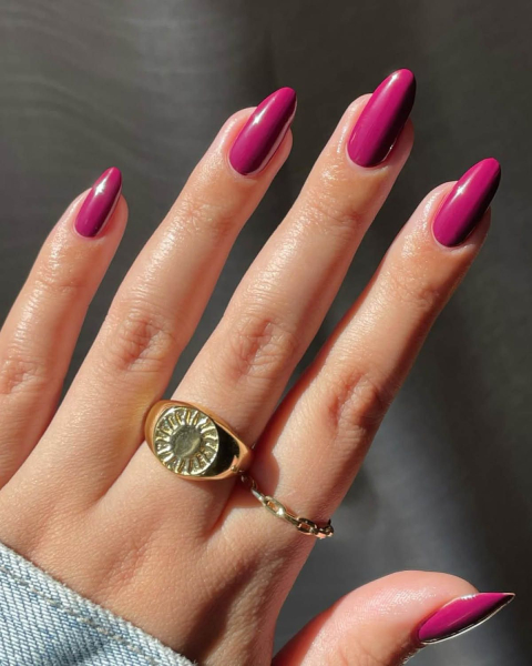 spring nail color trends 2026 bright berry nails